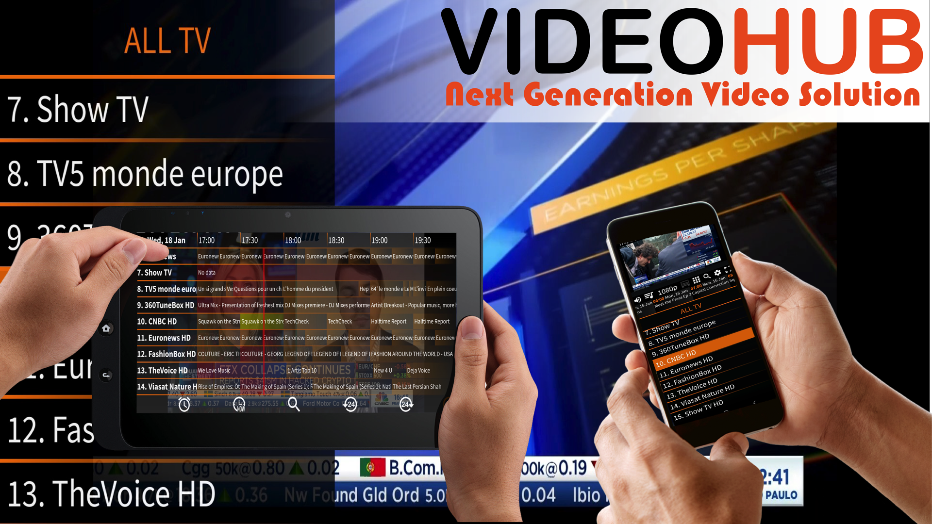VideoHub live TV preview